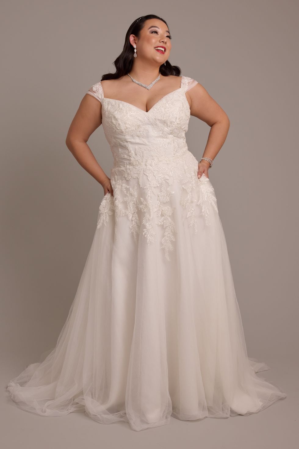 David's bridal plus size cocktail cheap dresses